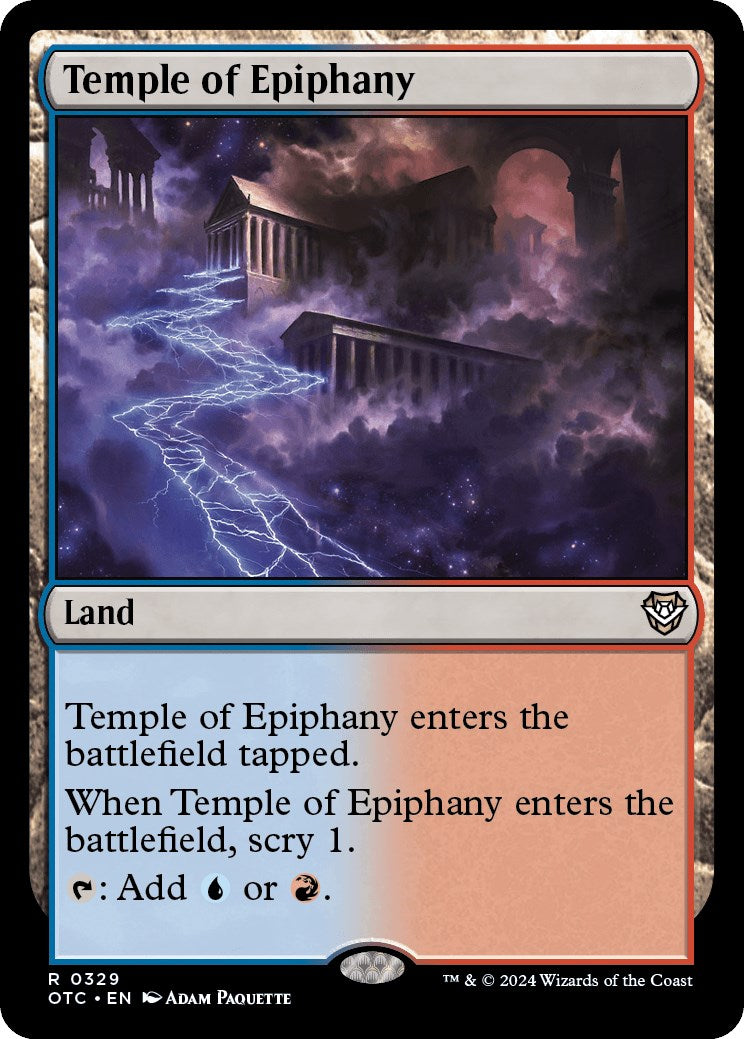 Temple of Epiphany [Outlaws of Thunder Junction Commander] | Cracking-Singles