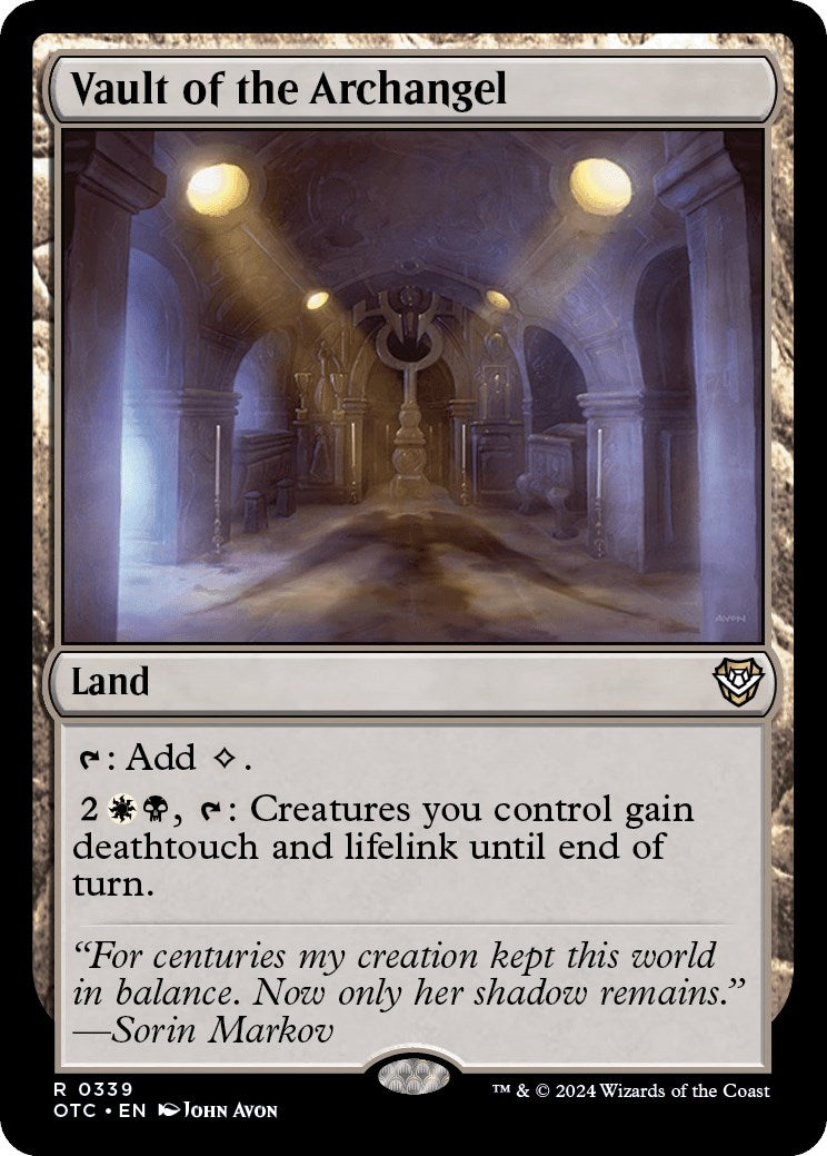 Vault of the Archangel [Outlaws of Thunder Junction Commander] | Cracking-Singles