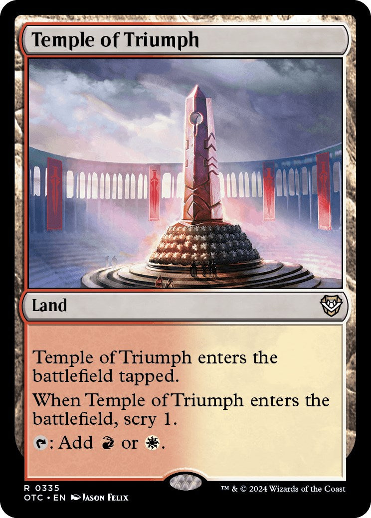 Temple of Triumph [Outlaws of Thunder Junction Commander] | Cracking-Singles