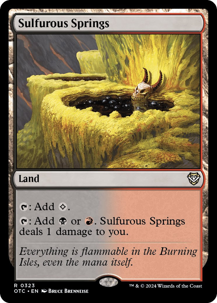 Sulfurous Springs [Outlaws of Thunder Junction Commander] | Cracking-Singles