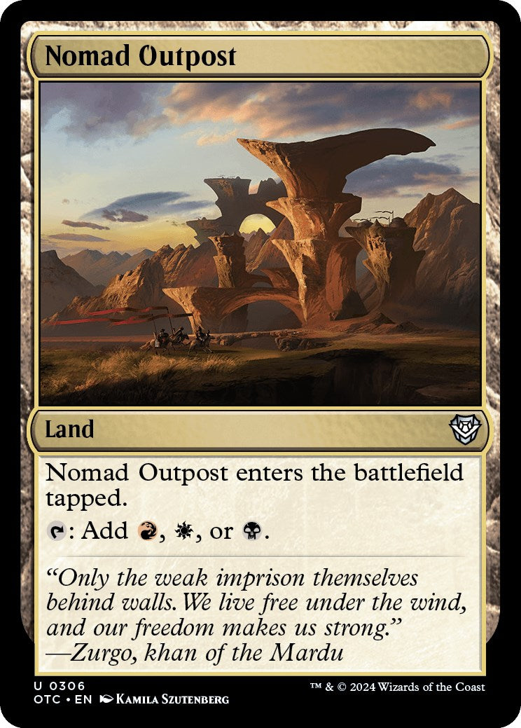 Nomad Outpost [Outlaws of Thunder Junction Commander] | Cracking-Singles