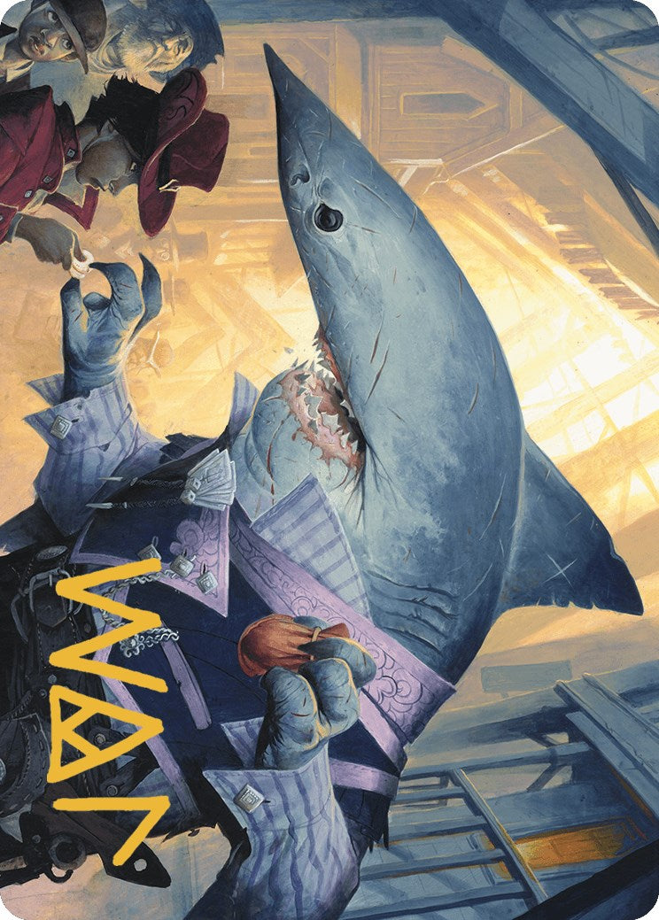 Loan Shark Art Card (Gold-Stamped Signature) [Outlaws of Thunder Junction Art Series] | Cracking-Singles