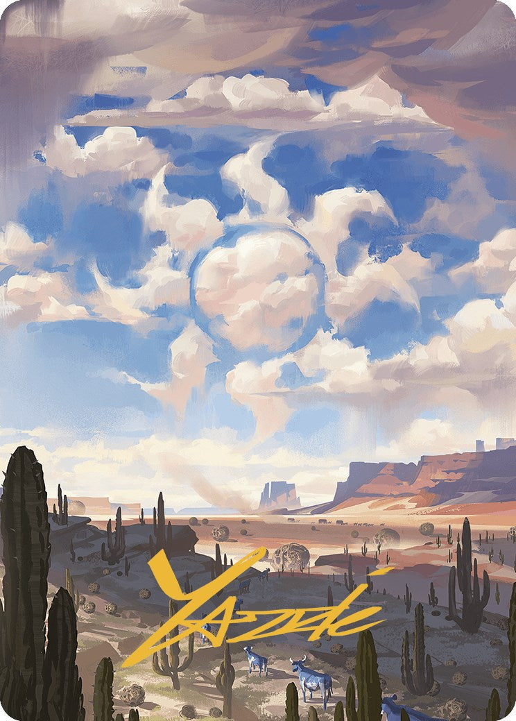 Plains Art Card (Gold-Stamped Signature) [Outlaws of Thunder Junction Art Series] | Cracking-Singles