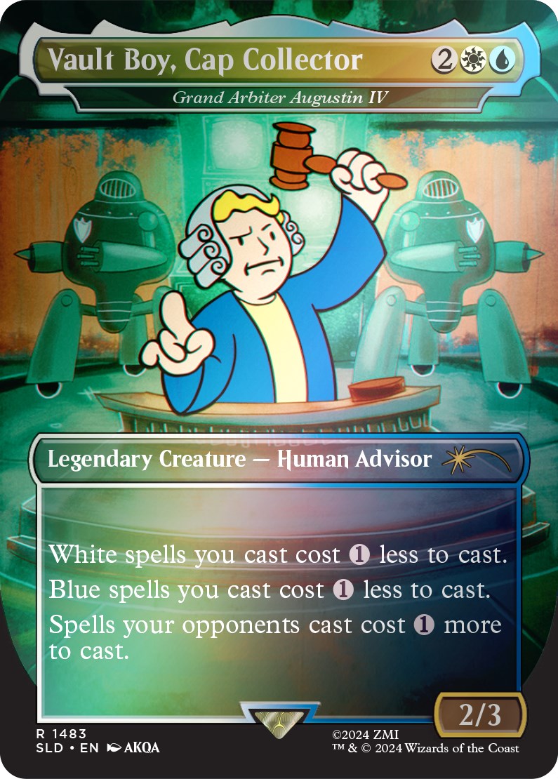 Vault Boy, Cap Collector - Grand Arbiter Augustin IV (Rainbow Foil) [Secret Lair Drop Series] | Cracking-Singles