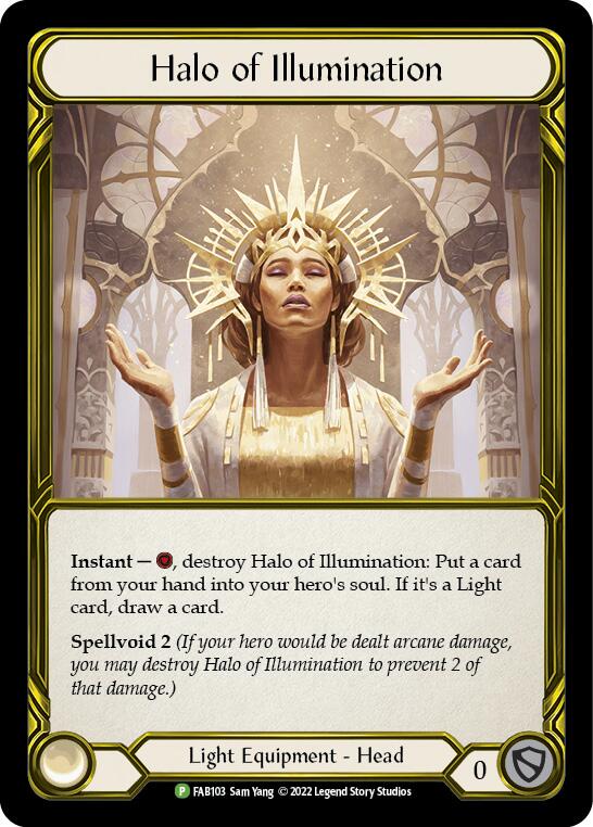 Halo of Illumination (Golden) [FAB103] (Promo)  Cold Foil | Cracking-Singles