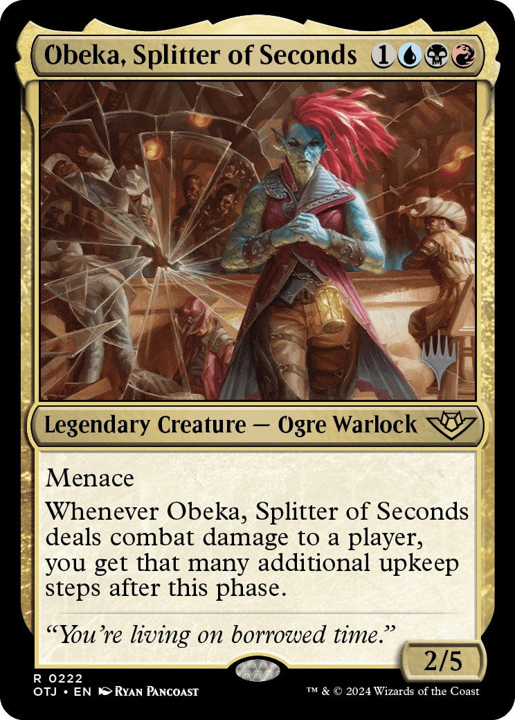 Obeka, Splitter of Seconds (Promo Pack) [Outlaws of Thunder Junction Promos] | Cracking-Singles