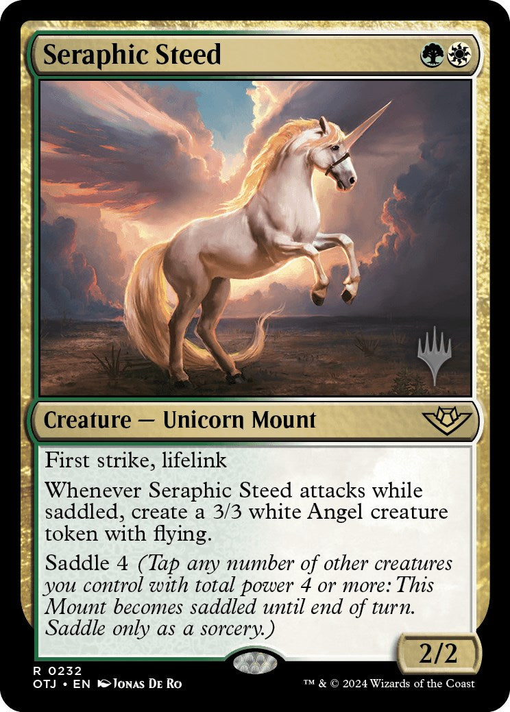 Seraphic Steed (Promo Pack) [Outlaws of Thunder Junction Promos] | Cracking-Singles