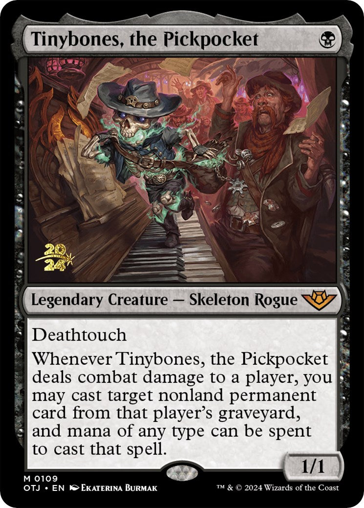 Tinybones, the Pickpocket [Outlaws of Thunder Junction Prerelease Promos] | Cracking-Singles
