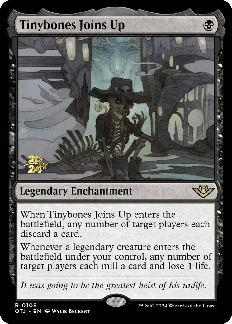 Tinybones Joins Up [Outlaws of Thunder Junction Prerelease Promos] | Cracking-Singles