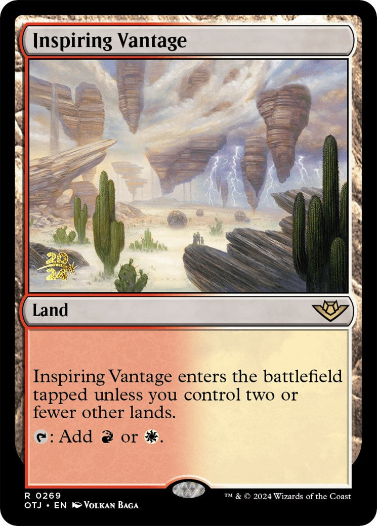 Inspiring Vantage (OTJ) [Outlaws of Thunder Junction Prerelease Promos] | Cracking-Singles