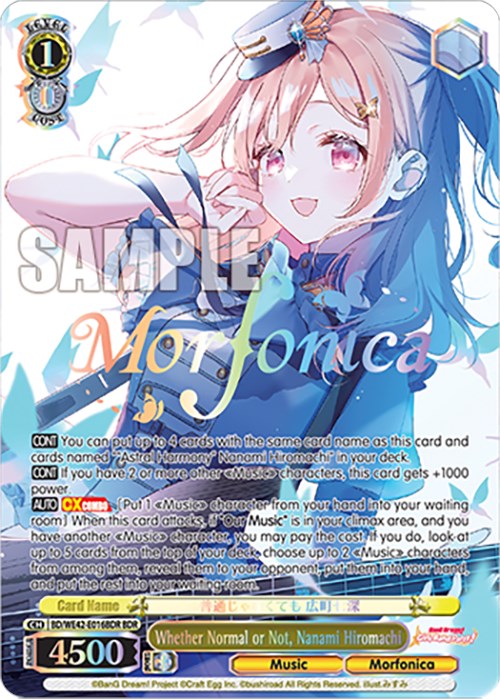 Whether Normal or Not, Nanami Hiromachi (BD/WE42-E016BDR BDR) [BanG Dream! Girls Band Party! Countdown Collection] | Cracking-Singles