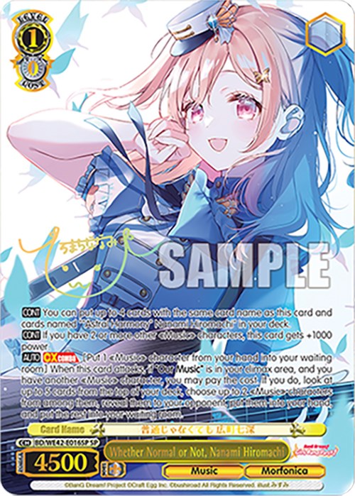 Whether Normal or Not, Nanami Hiromachi (BD/WE42-E016SP SP) [BanG Dream! Girls Band Party! Countdown Collection] | Cracking-Singles