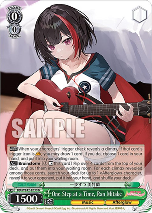 One Step at a Time, Ran Mitake (BD/WE42-E030 N) [BanG Dream! Girls Band Party! Countdown Collection] | Cracking-Singles