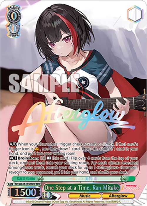 One Step at a Time, Ran Mitake (BD/WE42-E030BDR BDR) [BanG Dream! Girls Band Party! Countdown Collection] | Cracking-Singles