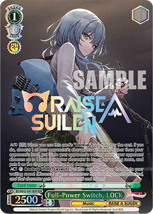 Full-Power Switch, LOCK (BD/WE42-E041BDR BDR) [BanG Dream! Girls Band Party! Countdown Collection] | Cracking-Singles