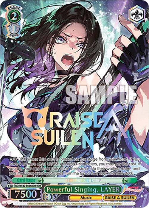 Powerful Singing, LAYER (BD/WE42-E046BDR BDR) [BanG Dream! Girls Band Party! Countdown Collection] | Cracking-Singles