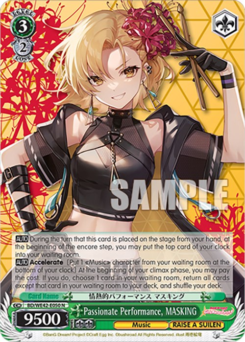 Passionate Performance, MASKING (BD/WE42-E050 N) [BanG Dream! Girls Band Party! Countdown Collection] | Cracking-Singles