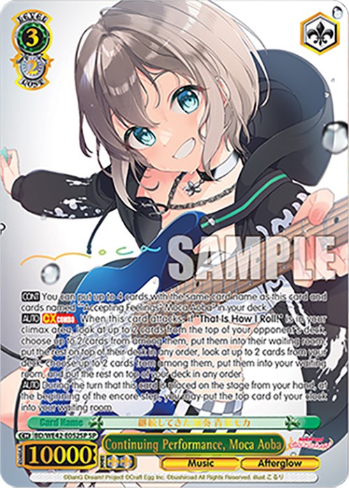Continuing Performance, Moca Aoba (BD/WE42-E052SP SP) [BanG Dream! Girls Band Party! Countdown Collection] | Cracking-Singles