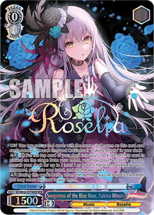 Songstress of the Blue Rose, Yukina Minato (BD/WE42-E075BDR BDR) [BanG Dream! Girls Band Party! Countdown Collection] | Cracking-Singles