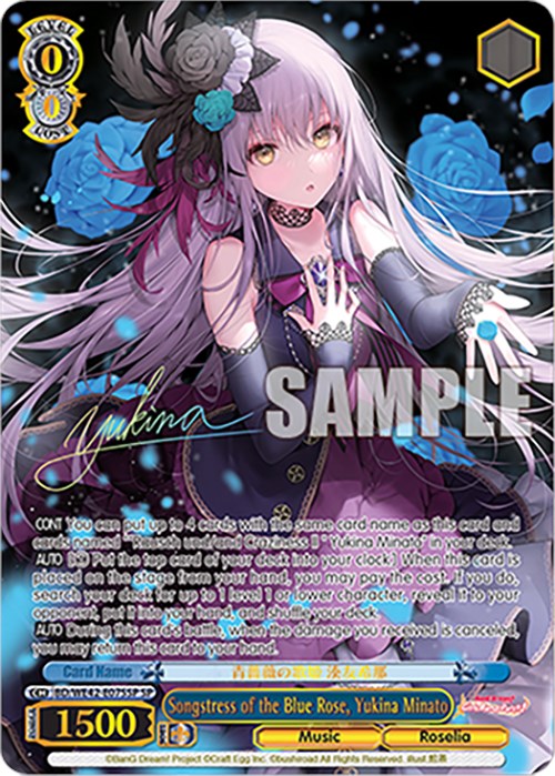 Songstress of the Blue Rose, Yukina Minato (BD/WE42-E075SP SP) [BanG Dream! Girls Band Party! Countdown Collection] | Cracking-Singles