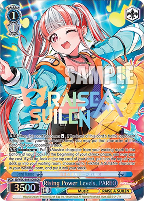 Rising Power Levels, PAREO (BD/WE42-E091BDR BDR) [BanG Dream! Girls Band Party! Countdown Collection] | Cracking-Singles