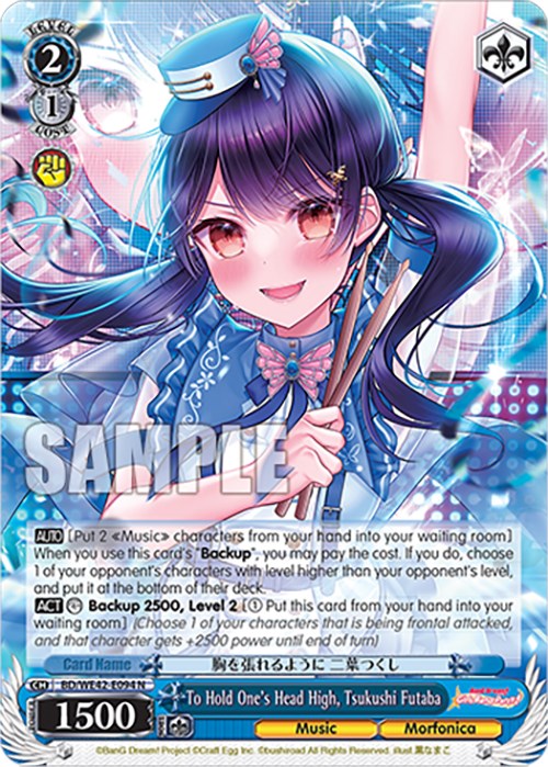 To Hold One's Head High, Tsukushi Futaba (BD/WE42-E094 N) [BanG Dream! Girls Band Party! Countdown Collection] | Cracking-Singles
