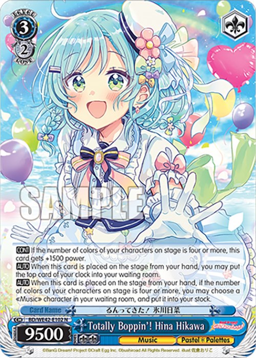 Totally Boppin'! Hina Hikawa (BD/WE42-E102 N) [BanG Dream! Girls Band Party! Countdown Collection] | Cracking-Singles