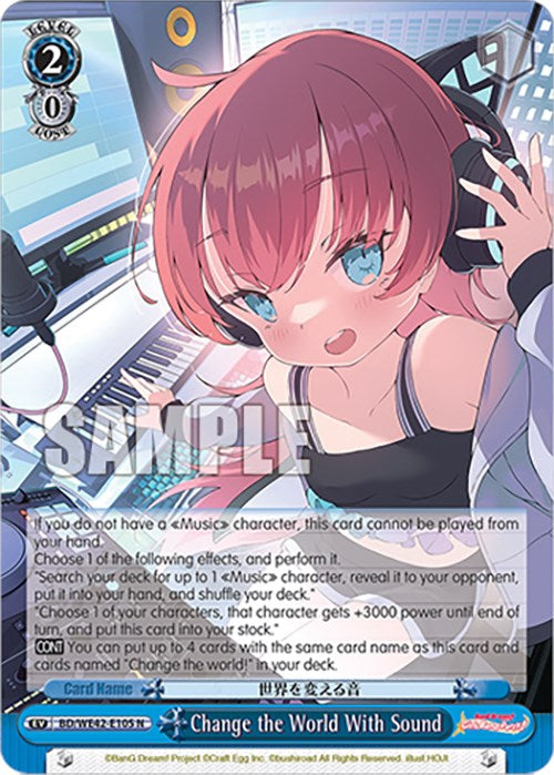 Change the World With Sound (BD/WE42-E105 N) [BanG Dream! Girls Band Party! Countdown Collection] | Cracking-Singles