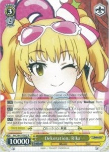 Dekoration, Rika (IMC/W41-E012 R) [The iDOLM@STER Cinderella Girls] | Cracking-Singles