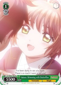 Sakura: Brimming with Butterflies (CCS/WX01-T02 TD) [Cardcaptor Sakura: Clear Card] | Cracking-Singles
