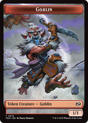 Goblin // Warrior Double-Sided Token [Tarkir: Dragonstorm Tokens] | Cracking-Singles