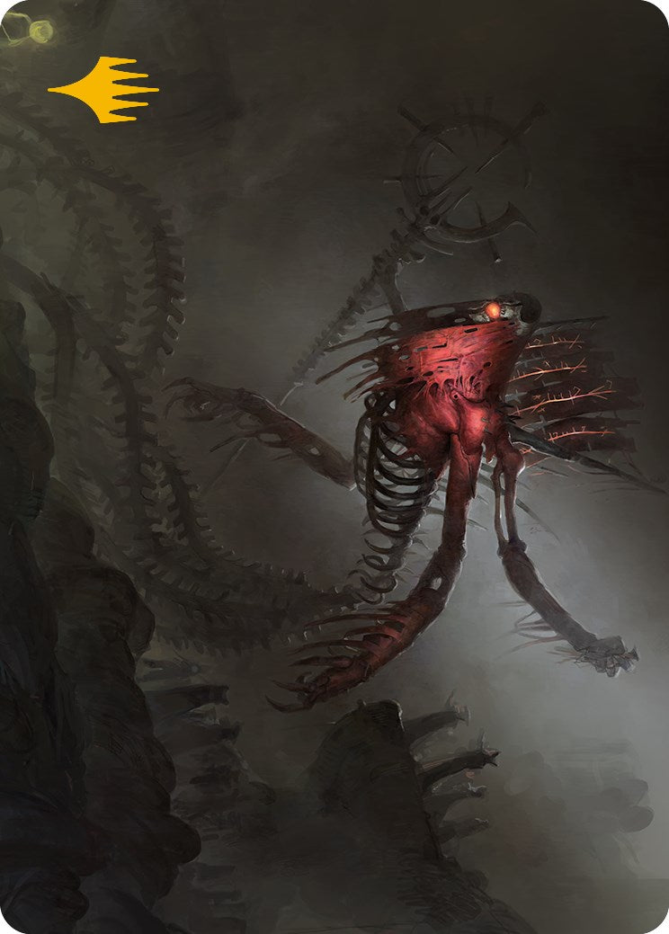Drivnod, Carnage Dominus Art Card (Gold-Stamped Signature) [Phyrexia: All Will Be One Art Series] | Cracking-Singles