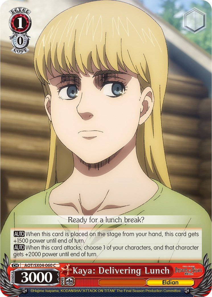 Kaya: Delivering Lunch [Attack On Titan: Final Season] | Cracking-Singles