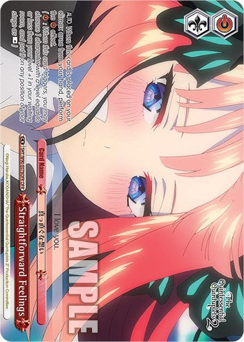 Straightforward Feelings (5HY/W90-E078OFR OFR) [The Quintessential Quintuplets 2] | Cracking-Singles