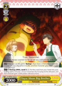 Toya: Mean Big Brother (CCS/WX01-015a U) [Cardcaptor Sakura: Clear Card] | Cracking-Singles