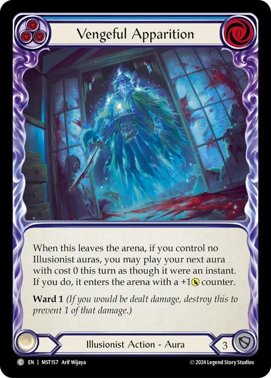 Vengeful Apparition (Blue) [MST157] (Part the Mistveil) | Cracking-Singles
