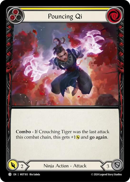 Pouncing Qi (Yellow) [MST183] (Part the Mistveil) | Cracking-Singles