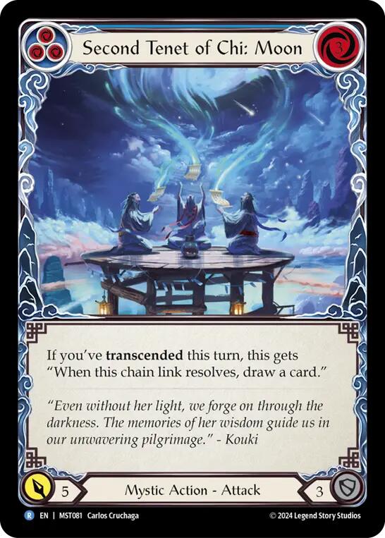 Second Tenet of Chi: Moon [MST081] (Part the Mistveil)  Rainbow Foil | Cracking-Singles