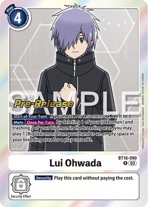 Lui Ohwada [BT16-090] [Beginning Observer Pre-Release Promos] | Cracking-Singles