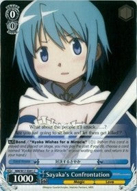 Sayaka's Confrontation (MM/W17-E091 C) [Puella Magi Madoka Magica] | Cracking-Singles