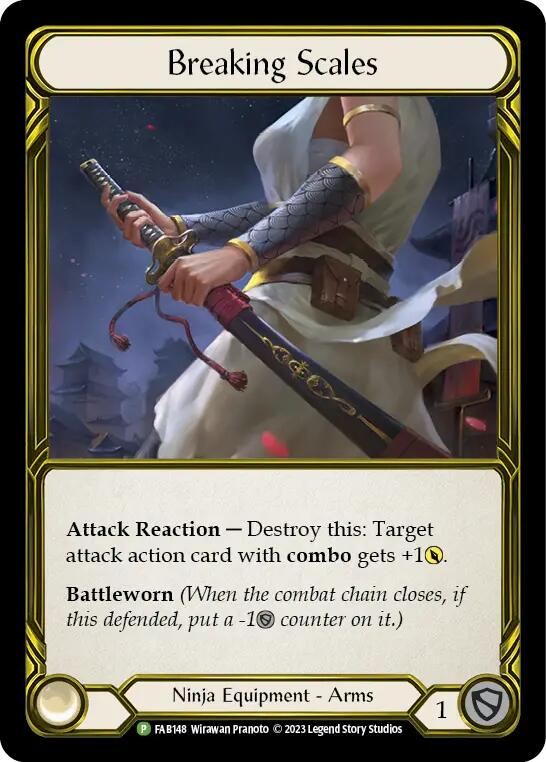 Breaking Scales (Golden) [FAB148] (Promo)  Cold Foil | Cracking-Singles