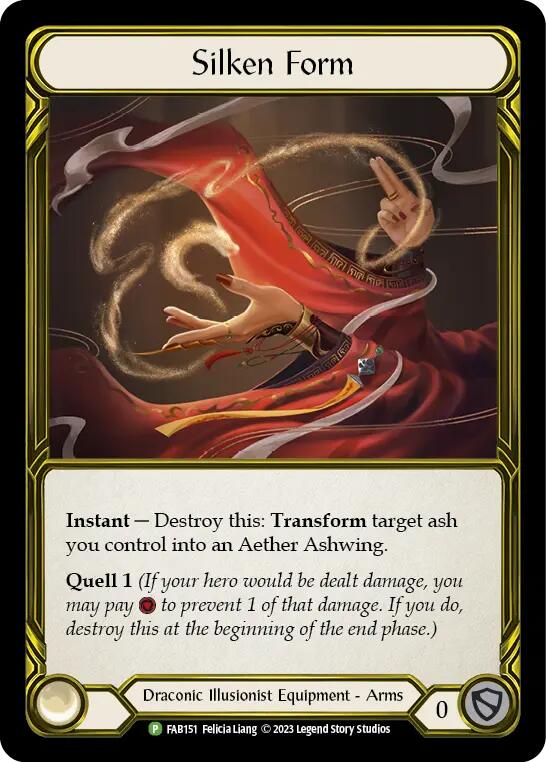 Silken Form (Golden) [FAB151] (Promo)  Cold Foil | Cracking-Singles