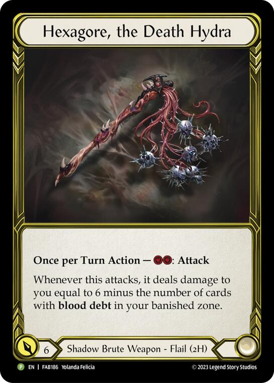 Hexagore, the Death Hydra (Golden) [FAB186] (Promo)  Cold Foil | Cracking-Singles