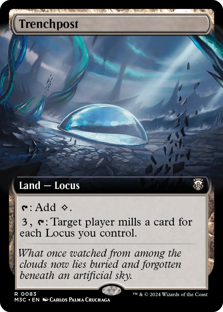 Trenchpost (Extended Art) (Ripple Foil) [Modern Horizons 3 Commander] | Cracking-Singles