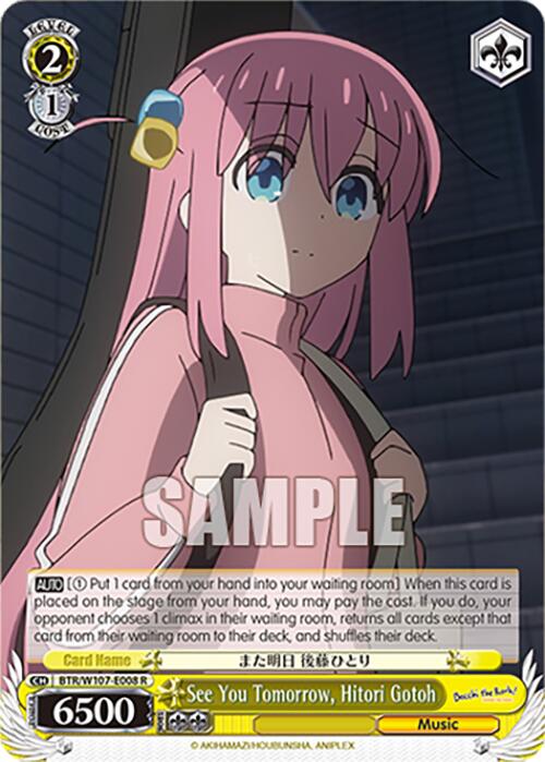 See You Tomorrow, Hitori Gotoh (BTR/W107-E008 R) [BOCCHI THE ROCK!] | Cracking-Singles