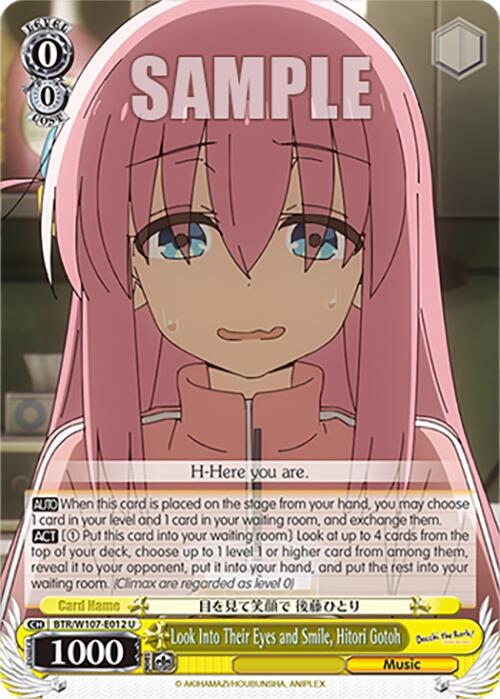 Look Into Their Eyes and Smile, Hitori Gotoh (BTR/W107-E012 U) [BOCCHI THE ROCK!] | Cracking-Singles