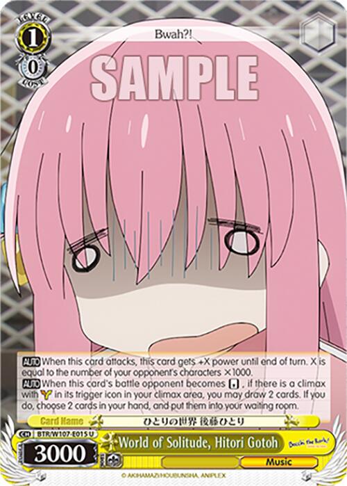 World of Solitude, Hitori Gotoh (BTR/W107-E015 U) [BOCCHI THE ROCK!] | Cracking-Singles