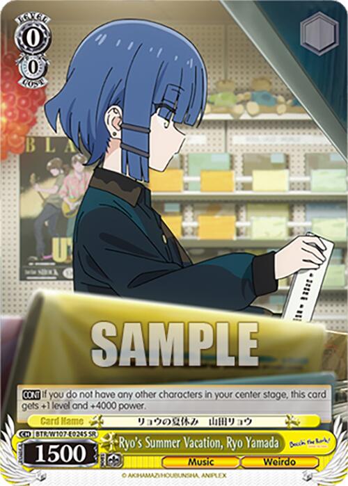 Ryo's Summer Vacation, Ryo Yamada (BTR/W107-E024S SR) [BOCCHI THE ROCK!] | Cracking-Singles