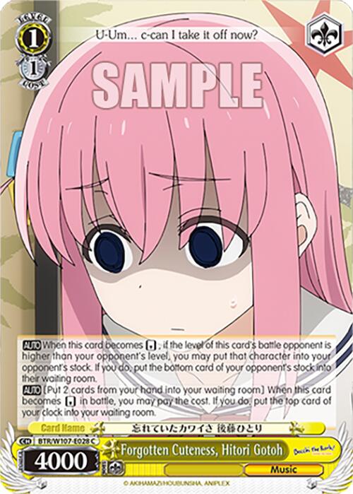 Forgotten Cuteness, Hitori Gotoh (BTR/W107-E028 C) [BOCCHI THE ROCK!] | Cracking-Singles