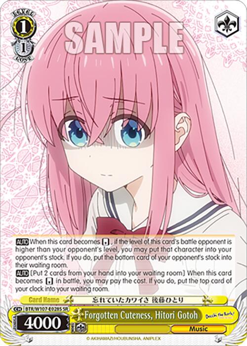Forgotten Cuteness, Hitori Gotoh (BTR/W107-E028S SR) [BOCCHI THE ROCK!] | Cracking-Singles